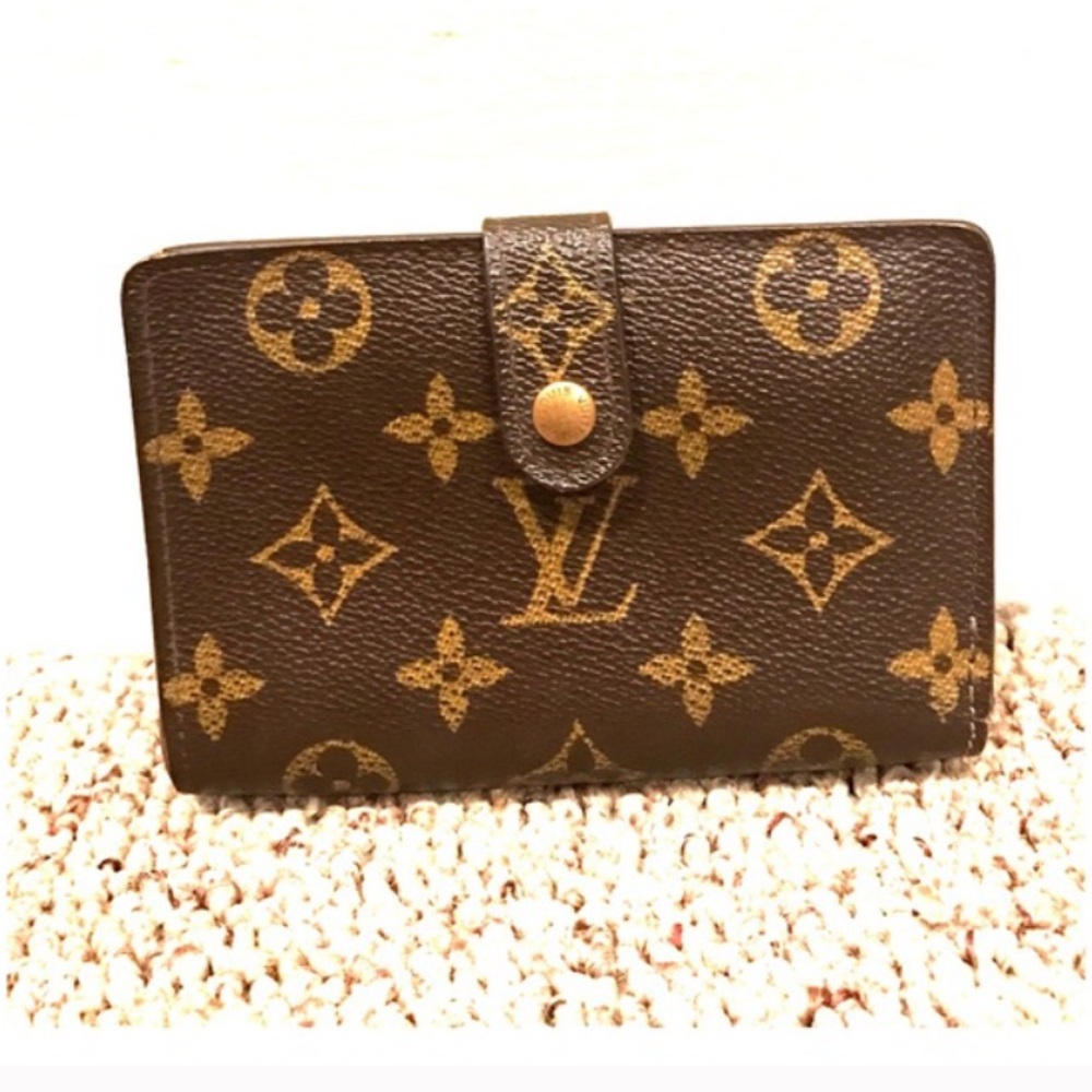Louis Vuitton Brown and Gold Wallet